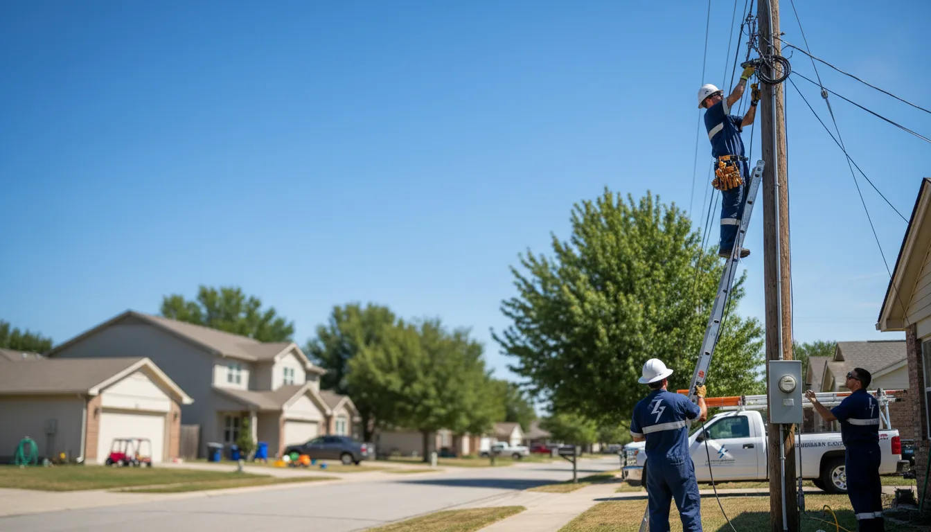 Residential electrician providing installation services in Pioneer, OH